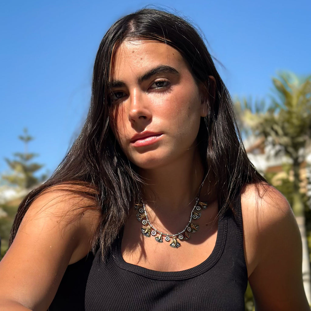 Lotus and Flower Necklace