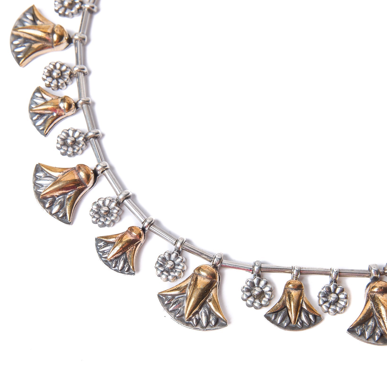 Lotus and Flower Necklace